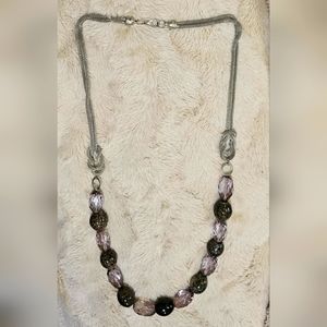 Grey beaded necklace